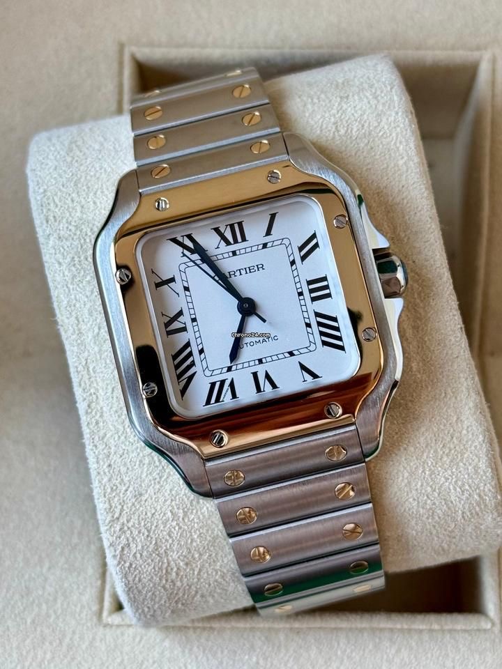 Cartier Santos Acier & Or — Acier or