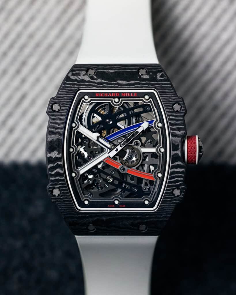 Richard mille Master Carbon Skeleton - White Edition — Silicone renforcé