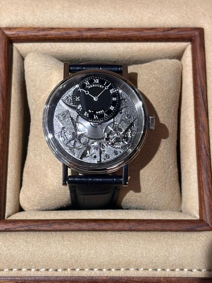 Breguet Tradition Squelette Argent — Cuir noir
