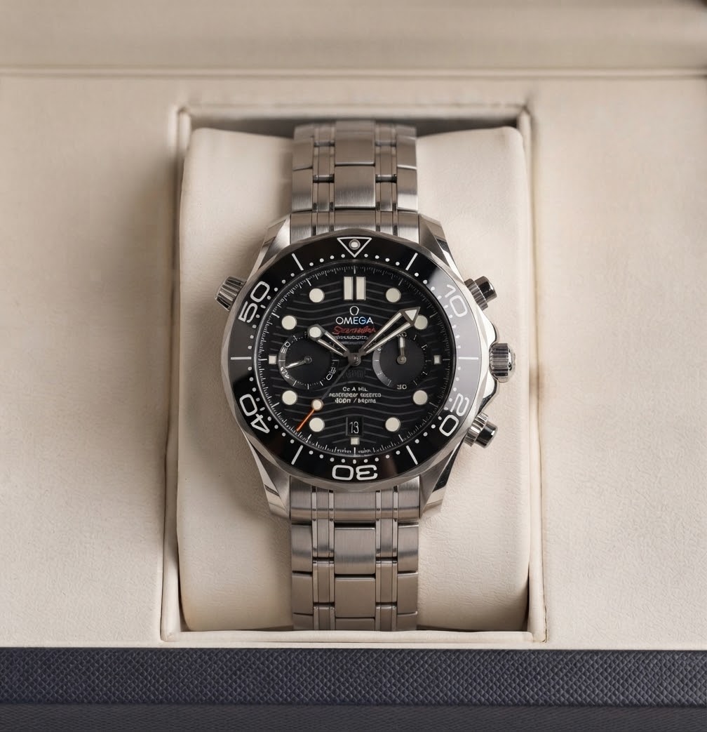 Omega Seamaster Diver 300M Chrono - Bracelet Acier — Acier inoxydable