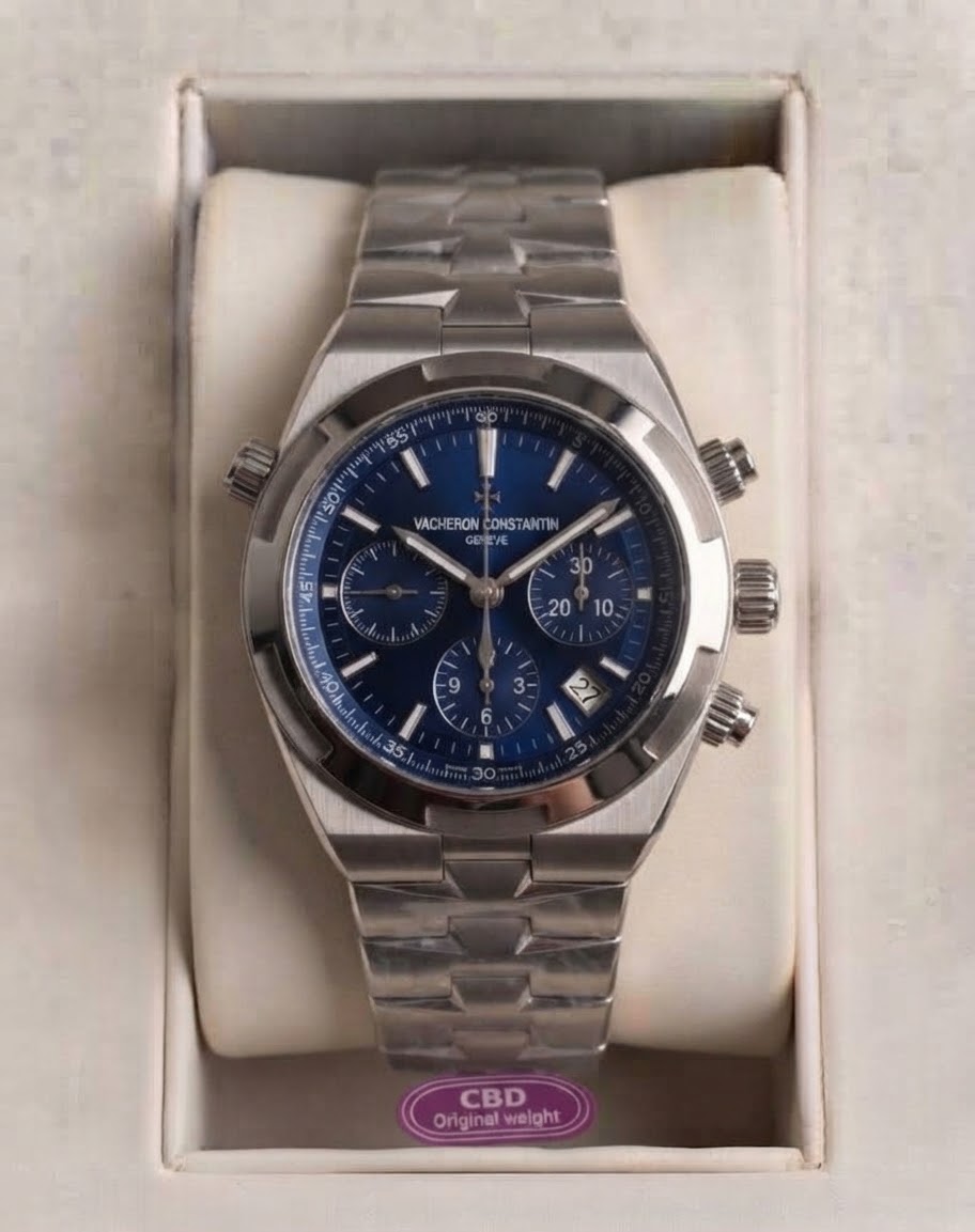 Vacheron Constantin Overseas Chronographe Bleu — Acier inoxydable