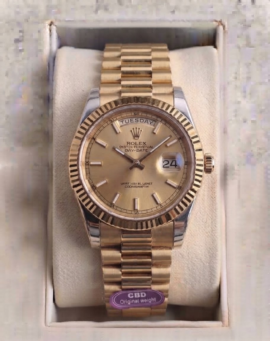 Rolex Day-Date Président Or Champagne — Président doré