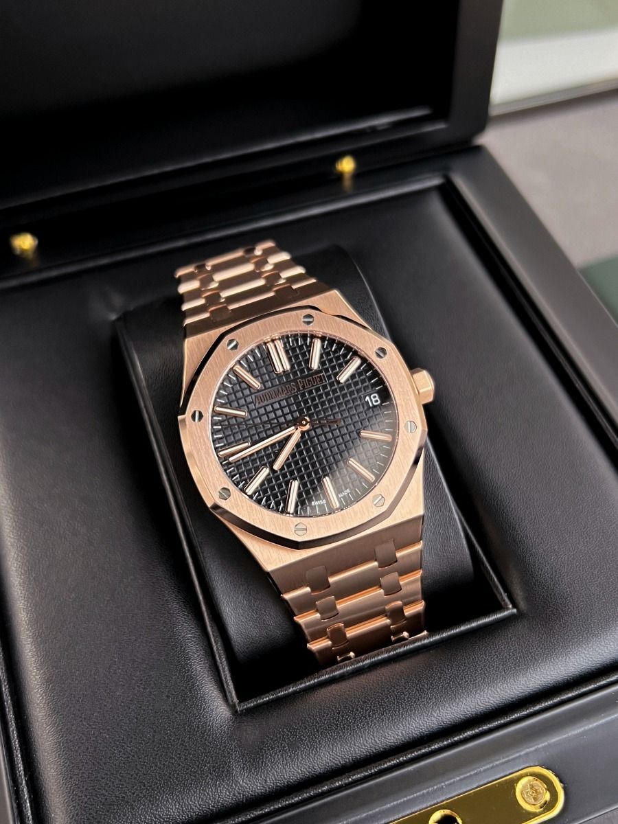 Royal Oak Rose Gold — Bracelet acier or rose